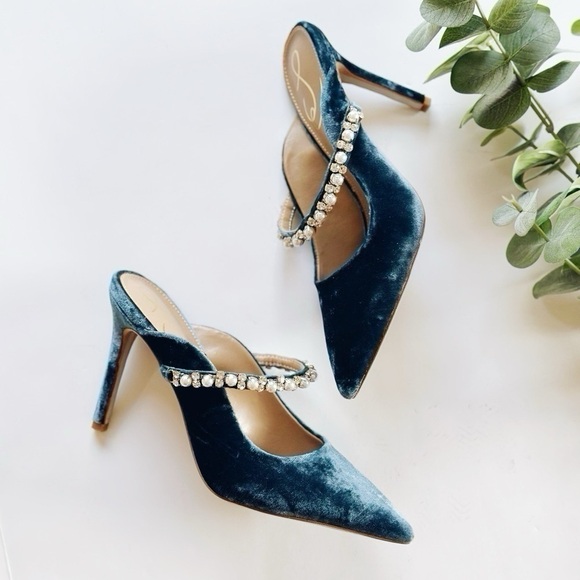 Sam Edelman Hyland Pointed Toe Mule in Sapphire 5.5 - Picture 4 of 9